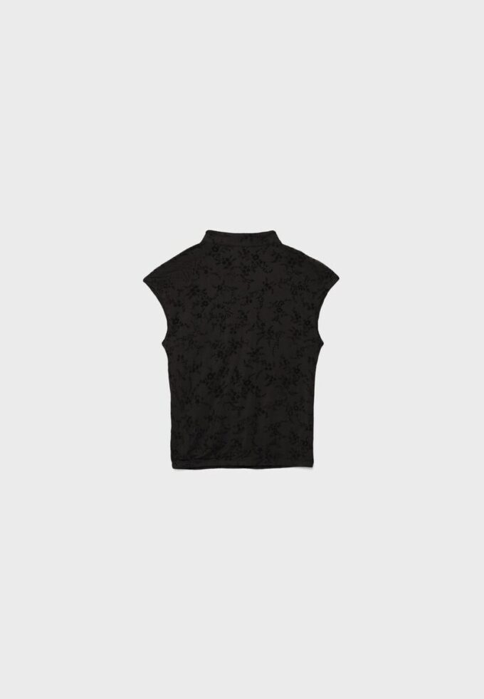 T-skjorte i Qipao-stil med flokk