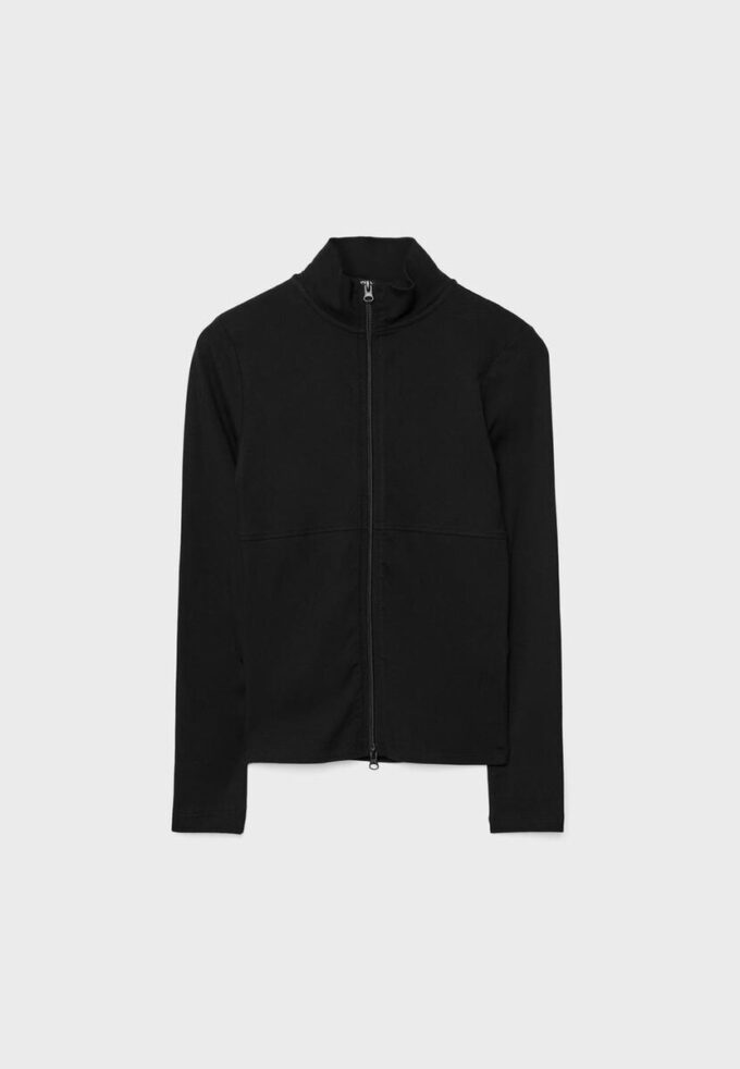 T-skjorte med dobbel glidelås