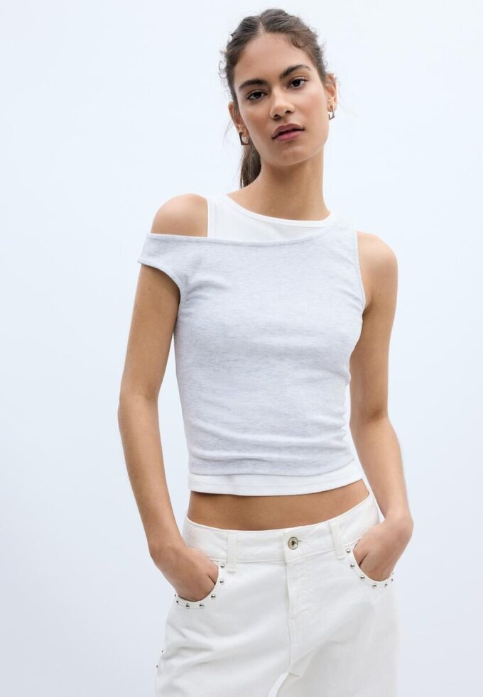 T-skjorte med dobbelt lag