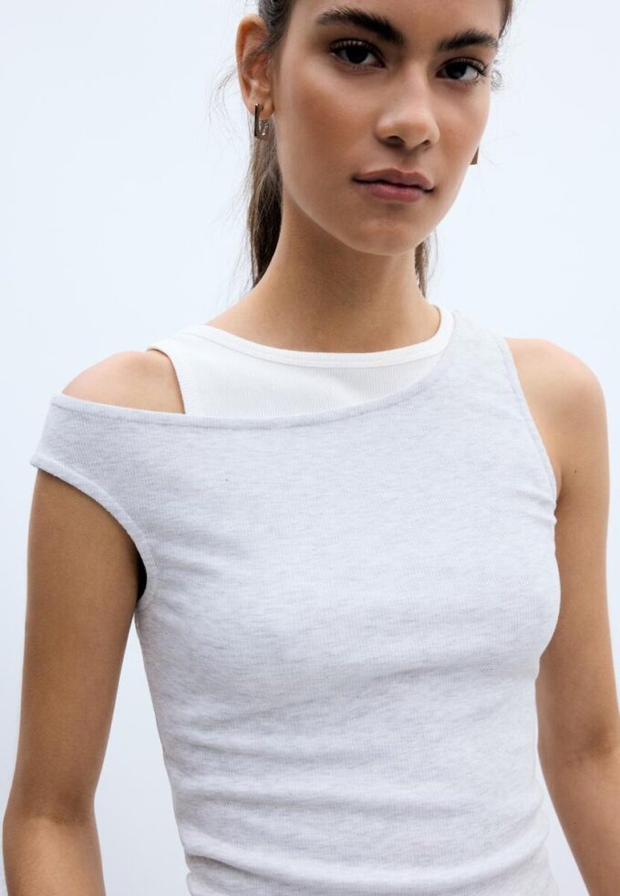 T-skjorte med dobbelt lag