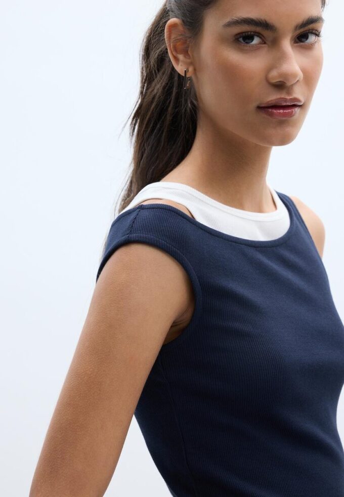 T-skjorte med dobbelt lag