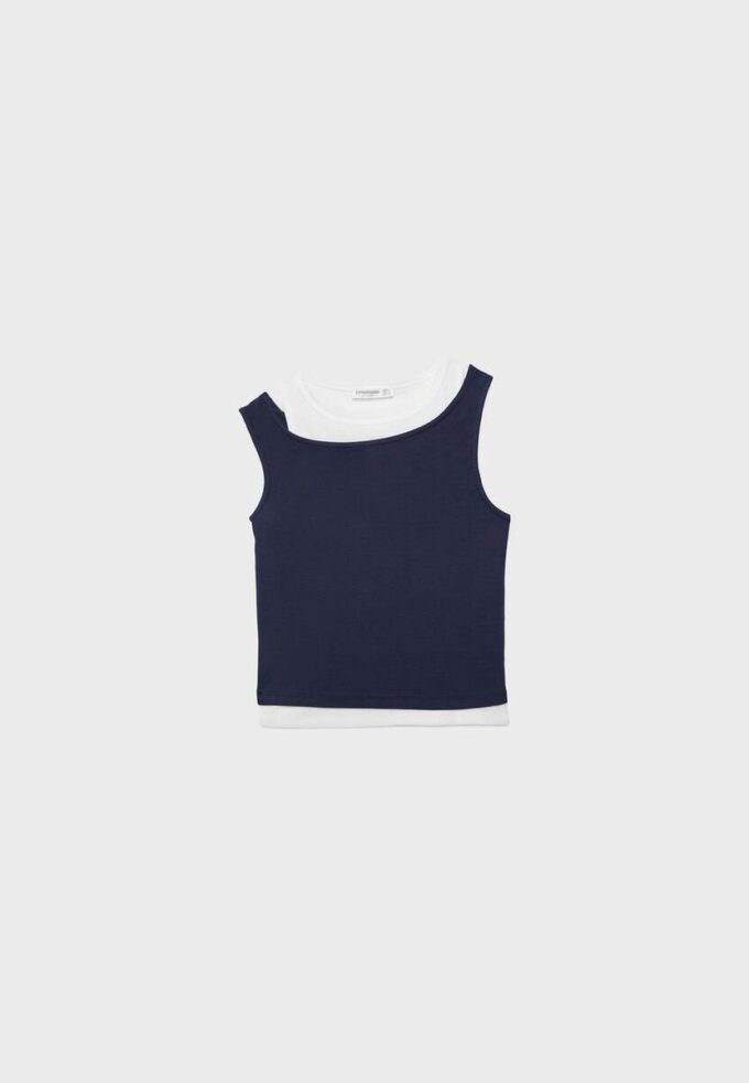 T-skjorte med dobbelt lag