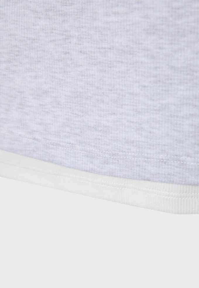 T-skjorte med dobbelt lag