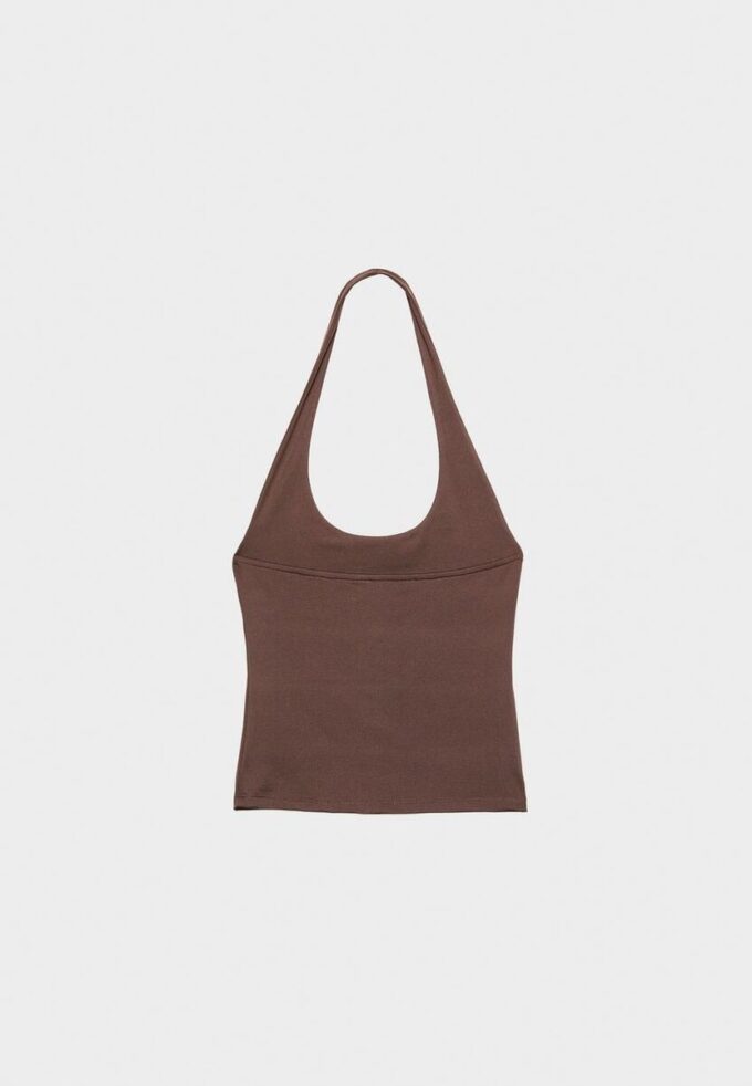 T-skjorte med halterneck