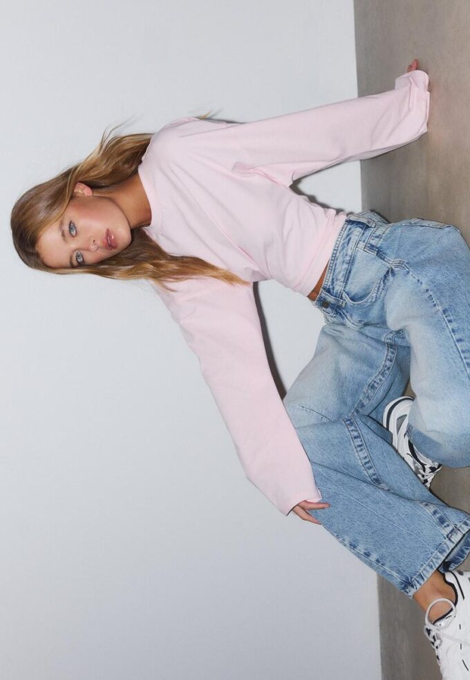 T-skjorte med kimonoermer