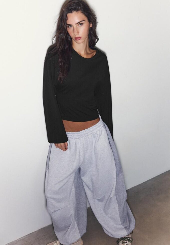 T-skjorte med kimonoermer