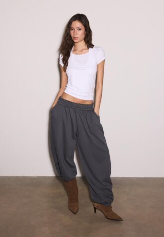 T-skjorte med korte ermer i to lag