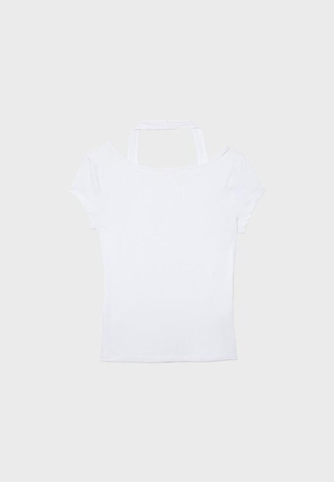 T-skjorte med korte ermer i to lag