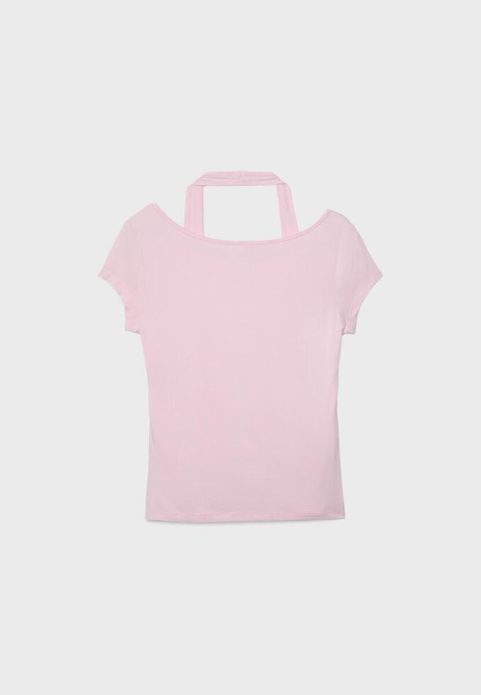 T-skjorte med korte ermer i to lag