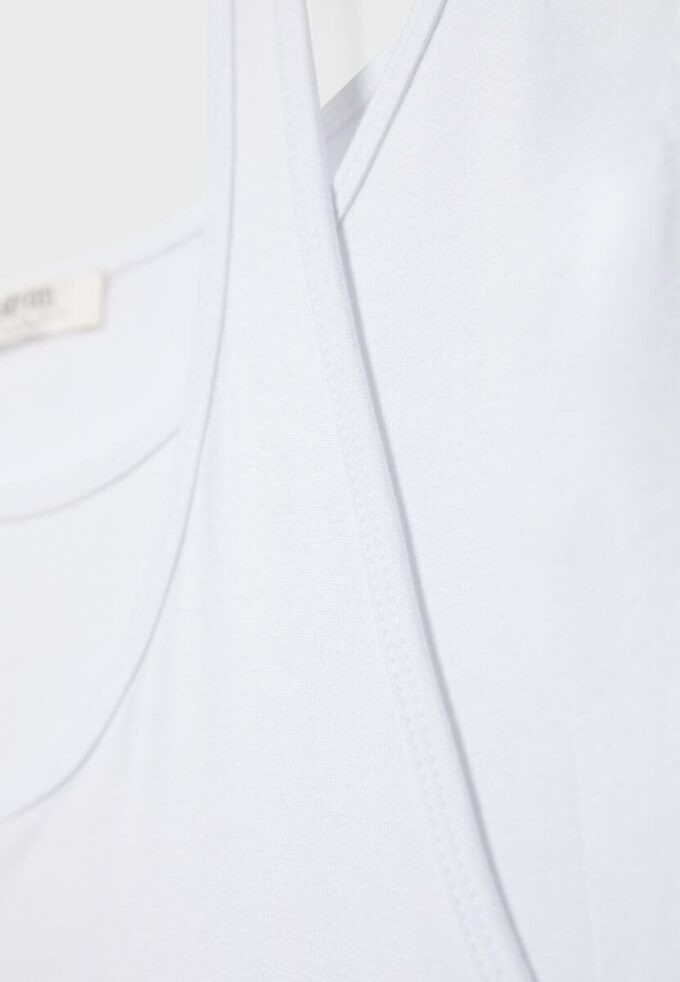 T-skjorte med korte ermer i to lag