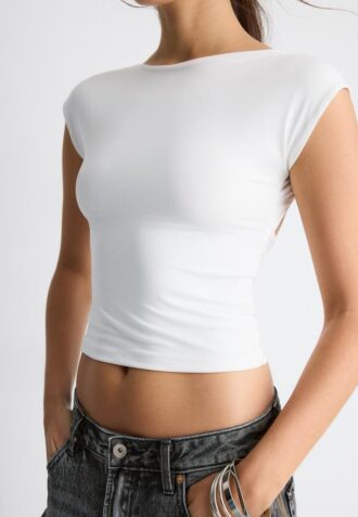 T-skjorte med åpen rygg