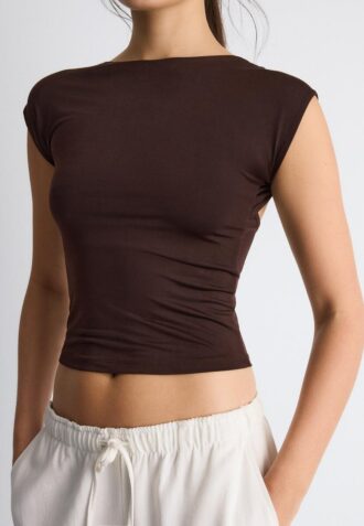 T-skjorte med åpen rygg