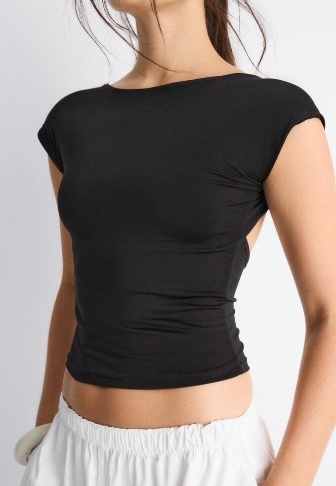 T-skjorte med åpen rygg