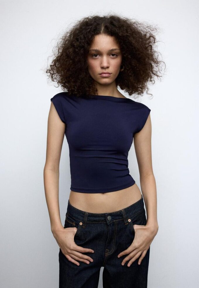 T-skjorte med åpen rygg