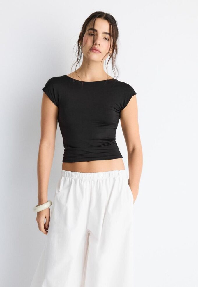 T-skjorte med åpen rygg