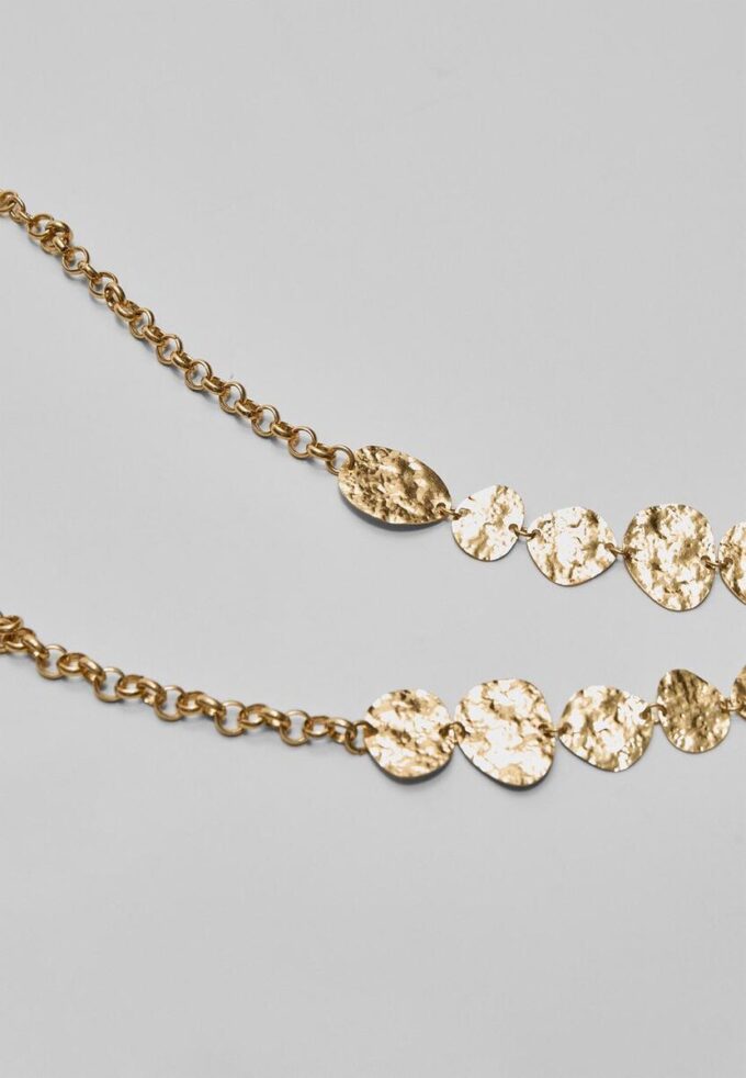 Teksturert lariat-halskjede