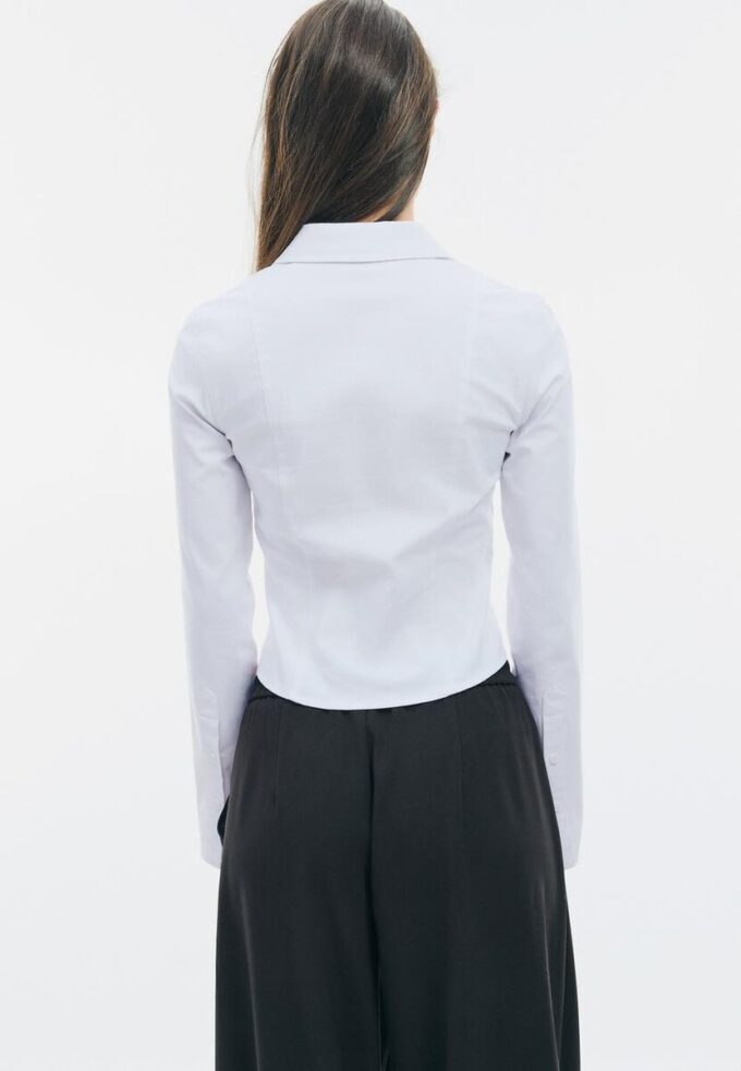 Tettsittende bengalin-skjorte med dobbel glidelås