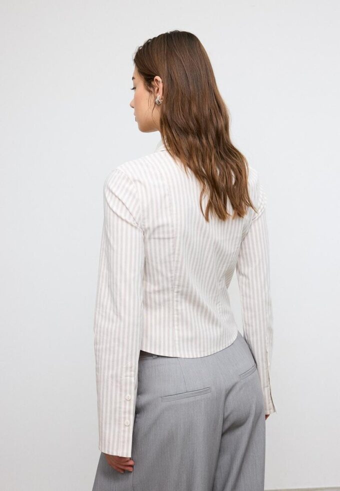 Tettsittende bengalin-skjorte med dobbel glidelås