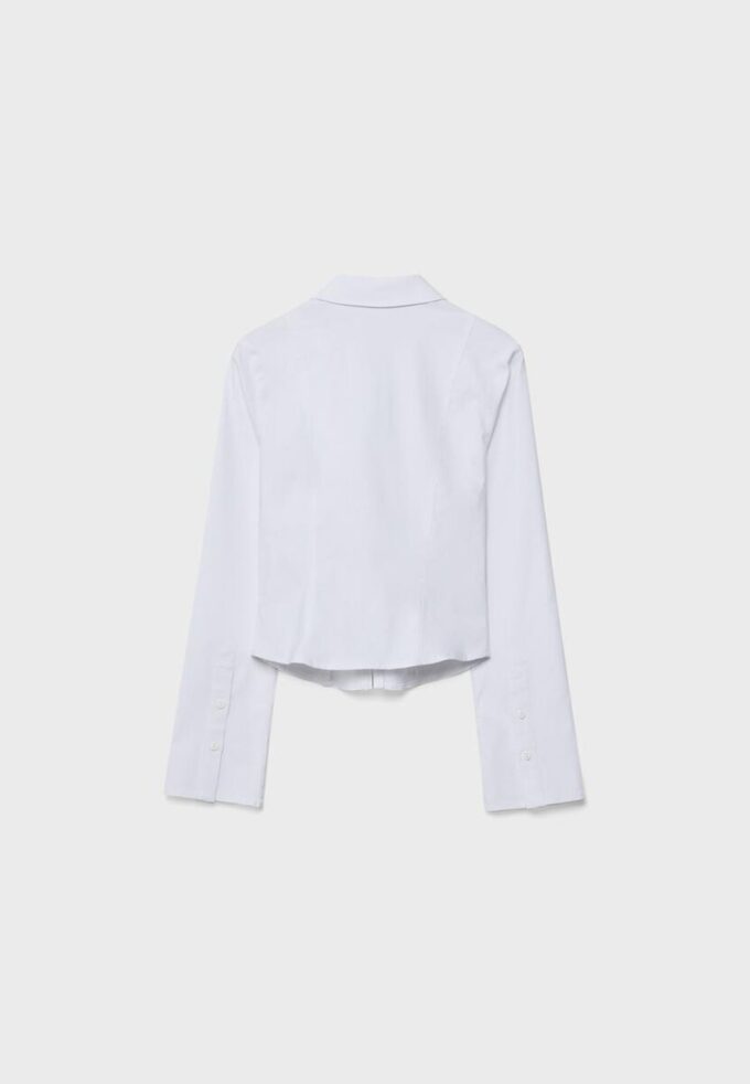 Tettsittende bengalin-skjorte med dobbel glidelås