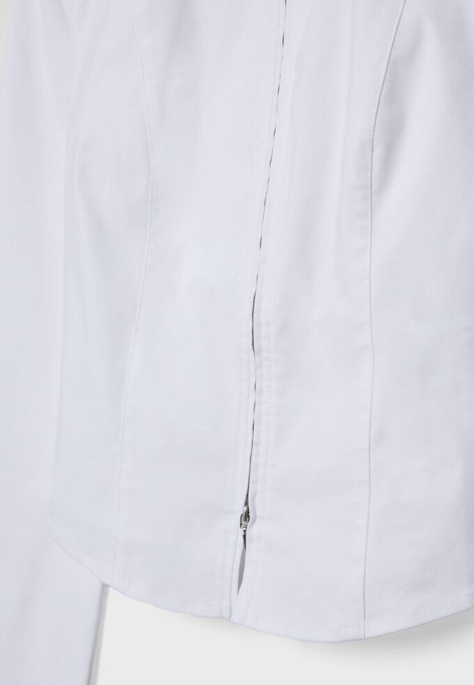 Tettsittende bengalin-skjorte med dobbel glidelås