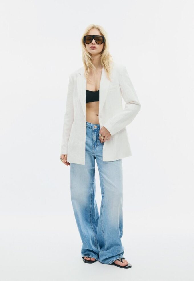 Tettsittende rustikk blazer