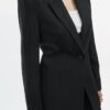 Tettsittende rustikk blazer