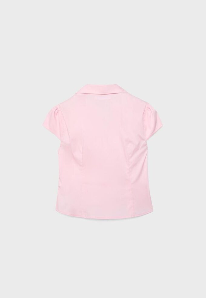 Tettsittende skjorte med korte ermer