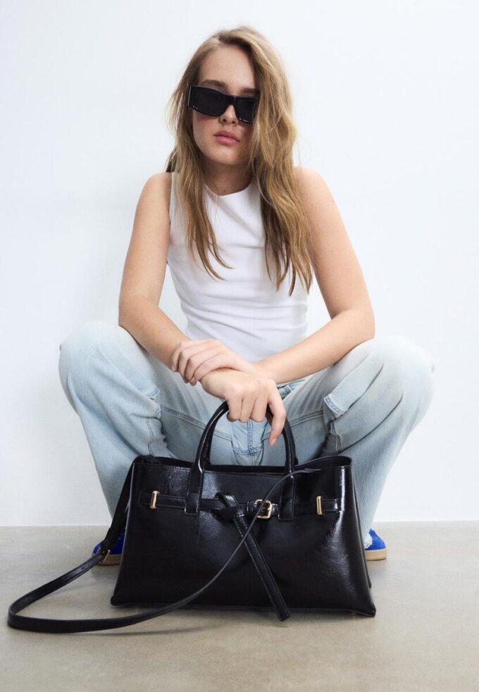 Tote-veske med belte