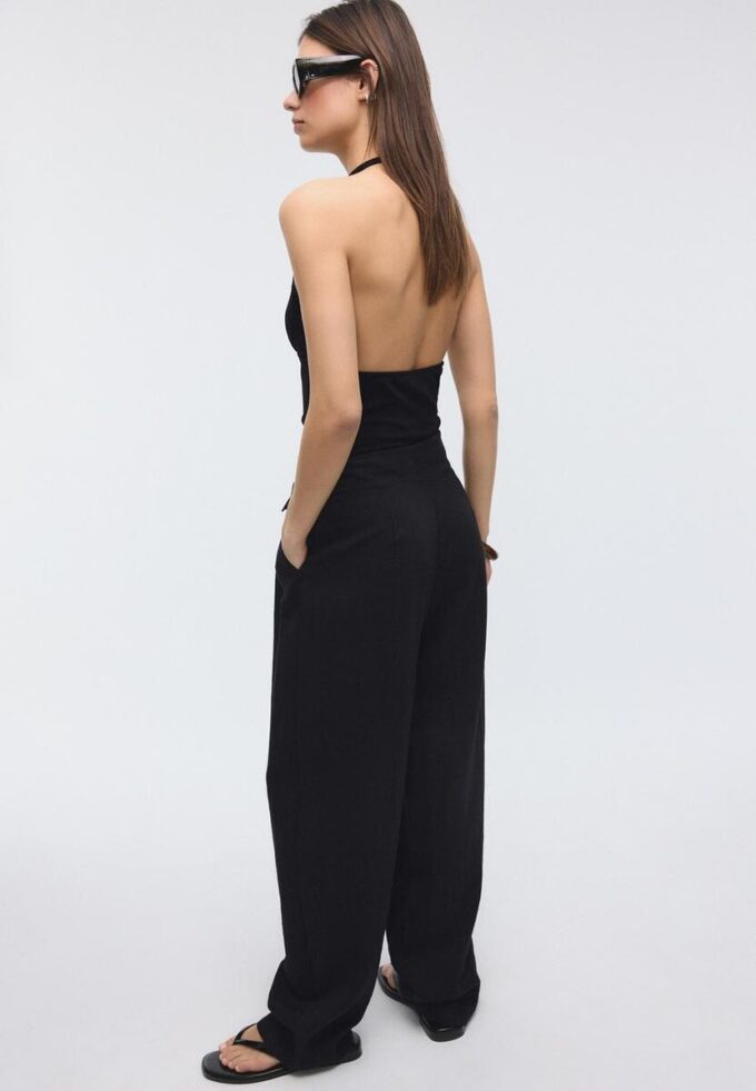 Velløpende bukser med spenne