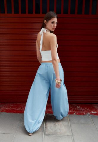 Volumbukser i poplin