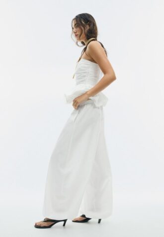 Volumbukser i poplin