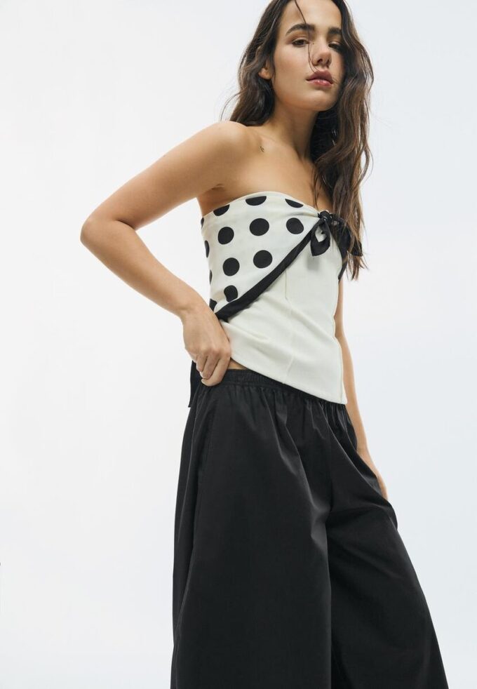 Volumbukser i poplin