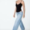 Wide Leg Loose Studded Jeans