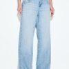 Wide Leg Loose Studded Jeans