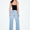 Wide Leg Loose Studded Jeans